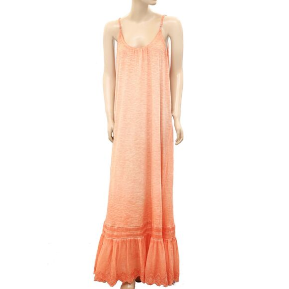 Daily Practice Anthropologie Arlene Maxi Dress Eyelet Embroidered Lace XS 254675 - Picture 6 of 10